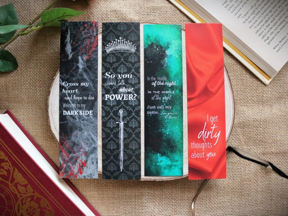 Booktok Inspired Bookmarks Dark Romance Fantasy Romance Romance Books  Bookish Accessory -  Hong Kong