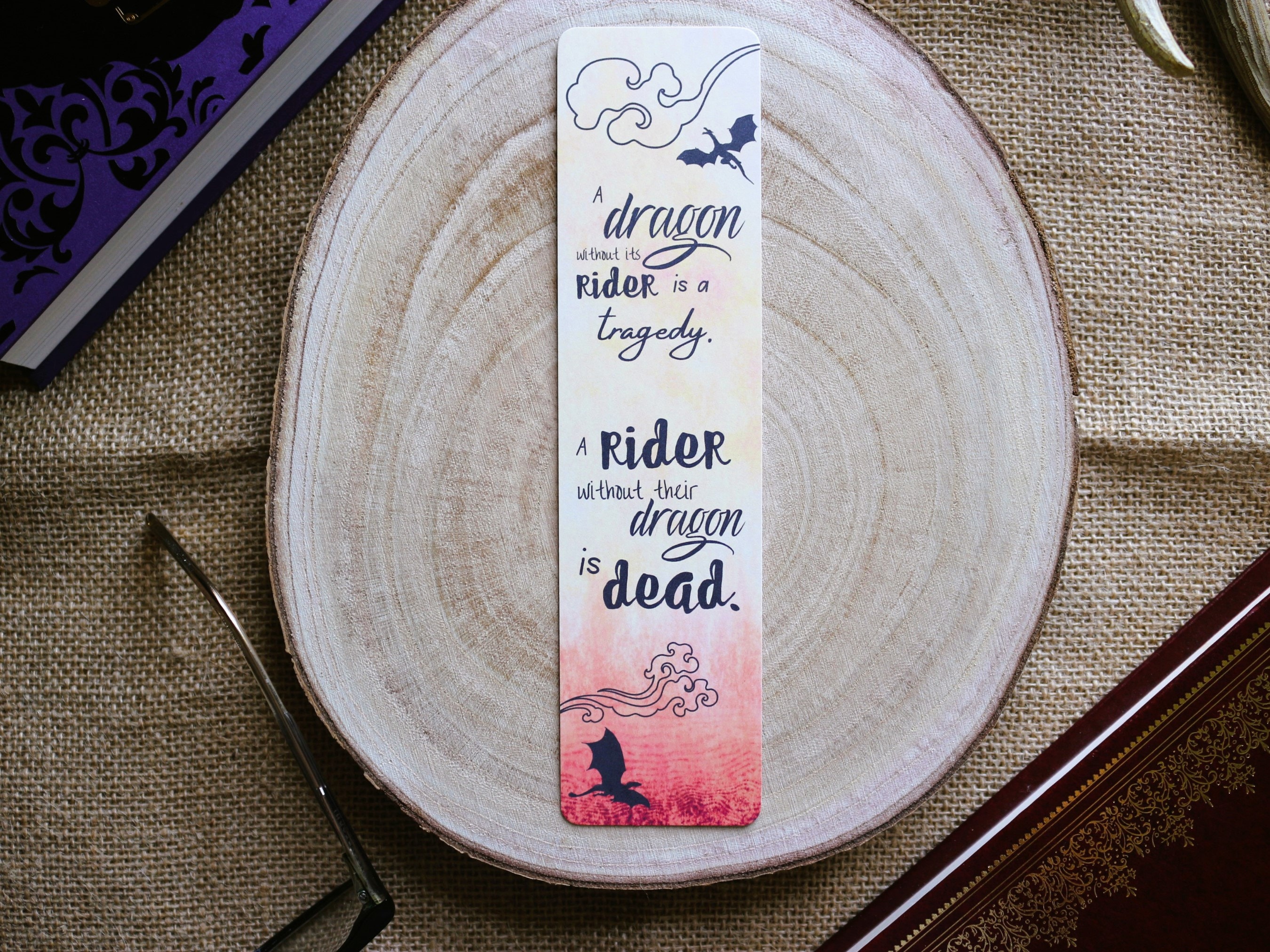 Fourth Wing Quote Inspired Bookmark Fantasy Bookmark Fourth photo photo