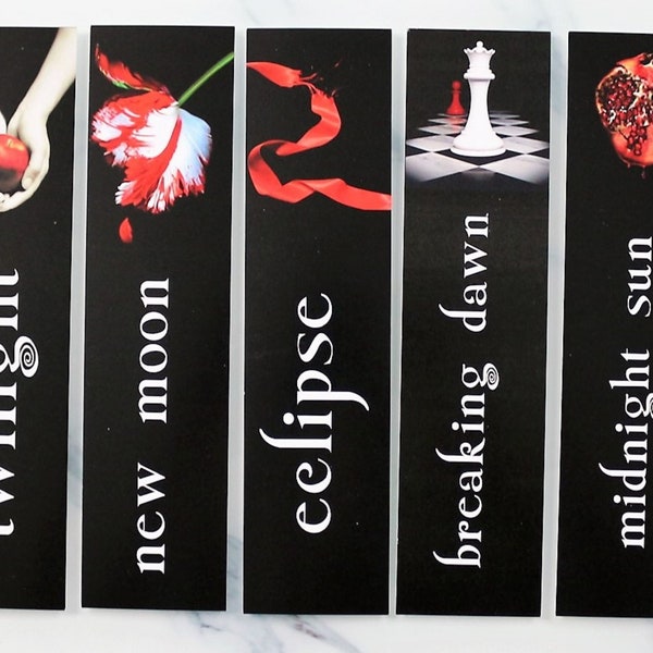 Twilight Inspired Bookmarks | YA Fiction | Reading Gift | Bella Swan | Edward Cullen | Vampires