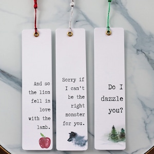 Twilight Inspired  Bookmark Bundle | Twilight Quotes | YA Fiction | Reading Gift | Bella Swan | Edward Cullen | Vampires