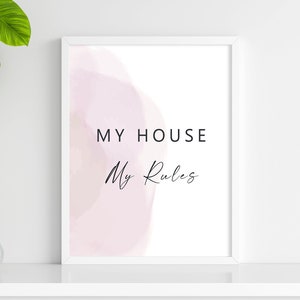 My House My Rules - Personalized Poster/Wrapped Canvas - Gift For Cat –  Macorner