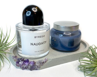 Jewelry Organizer Concrete Amethyst Geode Tray Coaster, Bathroom Kitchen Vanity Tray Dish Ring Candle Perfume Soap Small Plant Home Decor