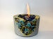 Tabletop Fire Pit with Geode | Portable Fireplace | Fire Bowl | Chiminea | Indoor - Outdoor Décor Concrete Meditation Table Candle Kintsugi