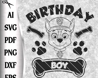 Download Paw Patrol Birthday Svg Etsy