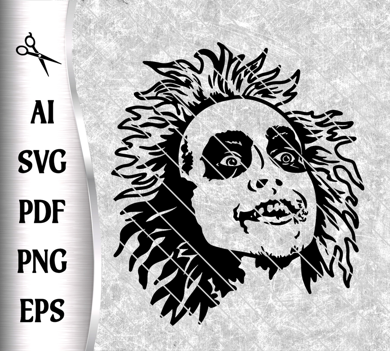 Beetlejuice Cut File Cricut Silhouette Svg Pdf Png Ai Eps | Etsy
