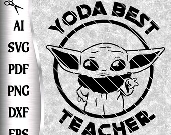 Yoda Best Svg Etsy