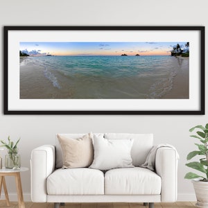 Lanikai Beach at Sunset | Travel Print | Wall Decor | Oahu Hawaii | Lanikai Instant Download