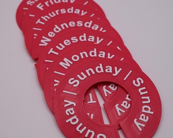 Días de la semana - Organizador de armario