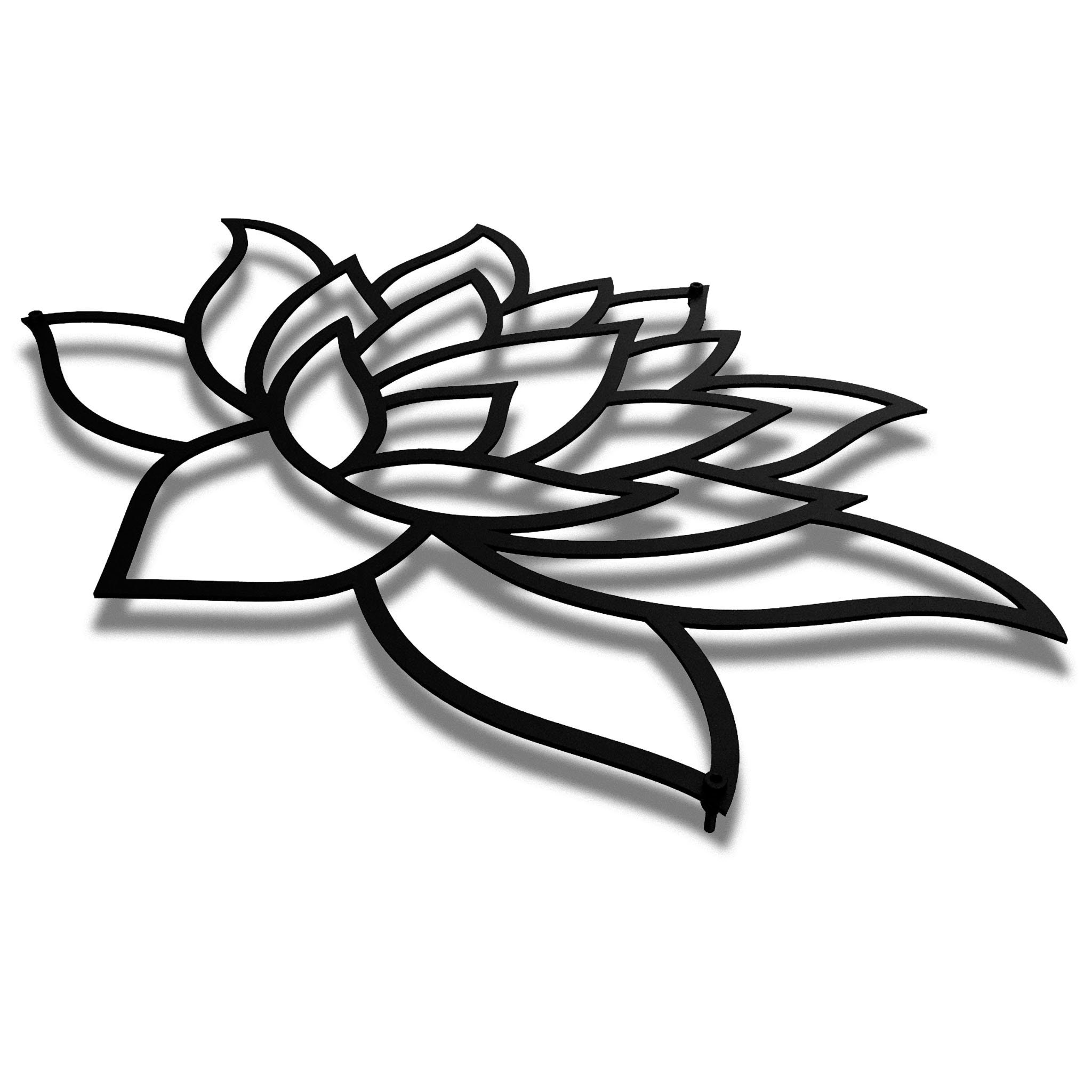 Lotus Flower Metal Wall Art Beautiful Indoor or Outdoor Wall Art Large