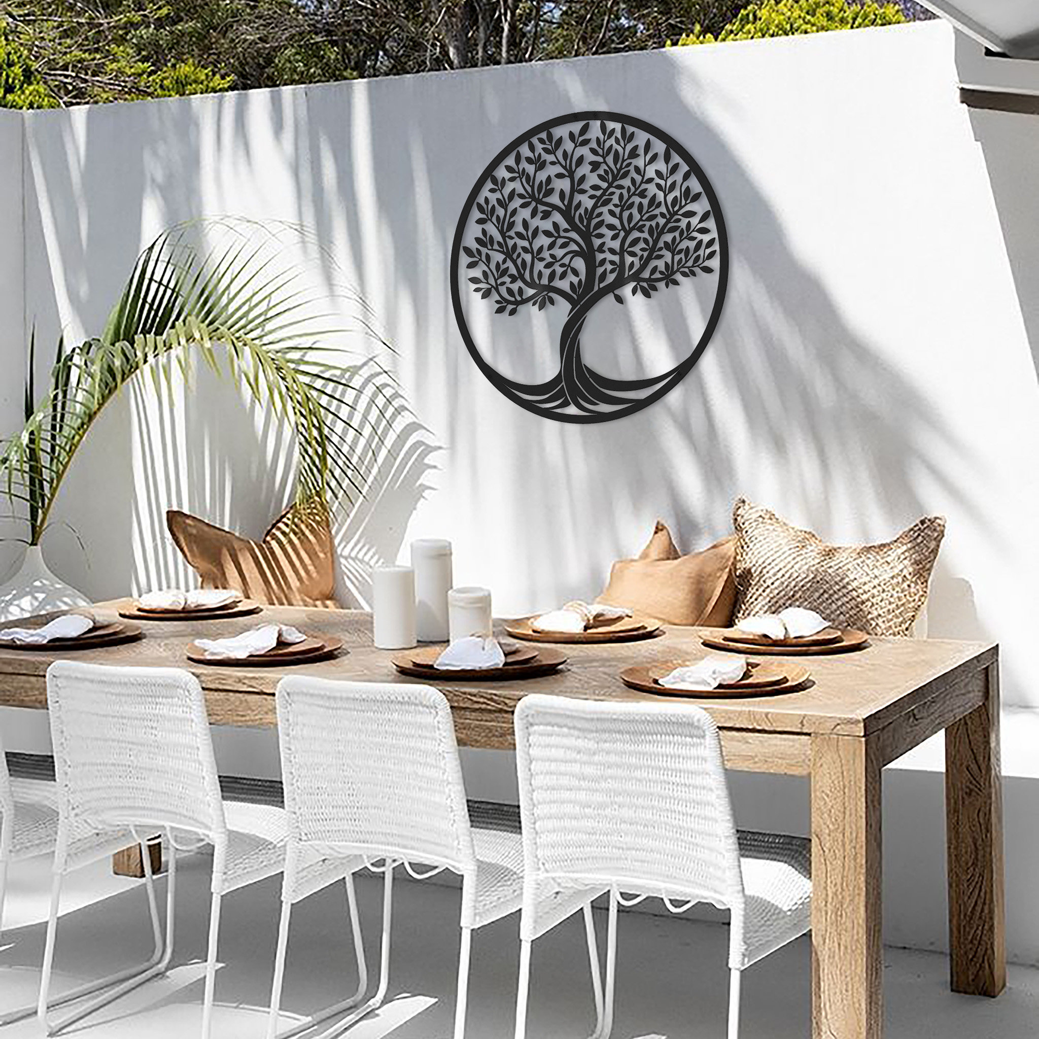 Tree of Life Metal Wall Art Beautiful Indoor or Outdoor Wall Art Large