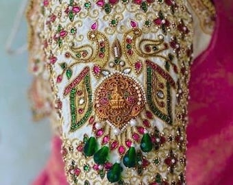 Maggam Work Blouse| Aari Work Blouse| Saree Blouse| Designer Blouse| Handmade Blouse| Handmade Embroidery| Wedding Blouse| Bridal Blouse