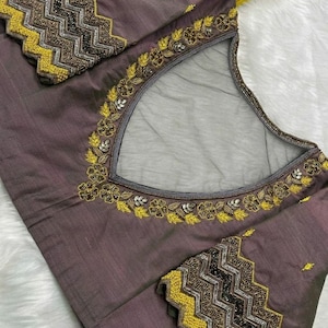 Maggam Work Blouse | Handmade Embroidery Blouse | Saree Blouse with Handmade Embroidery| Designer Blouse | Wedding Blouse | Custom Blouse