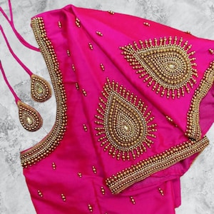 Maggam Work Blouse | Handmade Embroidery Blouse | Saree Blouse with Handmade Embroidery| Designer Blouse | Wedding Blouse | Aari Work Blouse