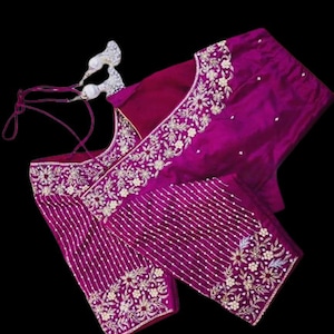 Maggam Work Blouse| Aari Work Blouse| Saree Blouse| Designer Blouse| Handmade Blouse| Handmade Embroidery| Wedding Blouse| Bridal Blouse
