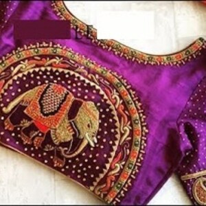 Maggam Work Blouse, Aari Blouse, Bridal Blouse, Customized Blouse, Designer Blouse, Wedding Blouse, Clothing, Handmade Blouse,Fancy Blouse