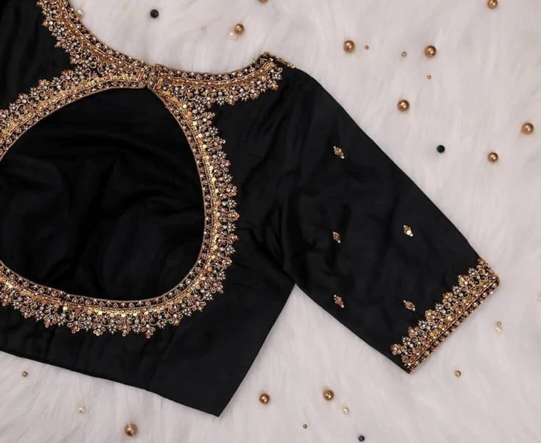Maggam Work Blouse | Handmade Embroidery Blouse | Saree Blouse With ...