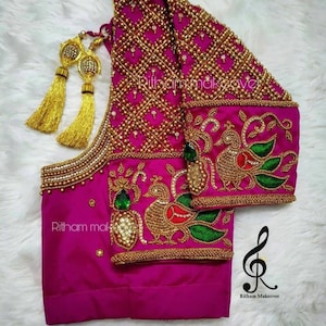 Maggam Work Blouse | Aari Work for Blouse | Saree Blouse with Handmade Embroidery | Designer Blouse | Wedding Blouse