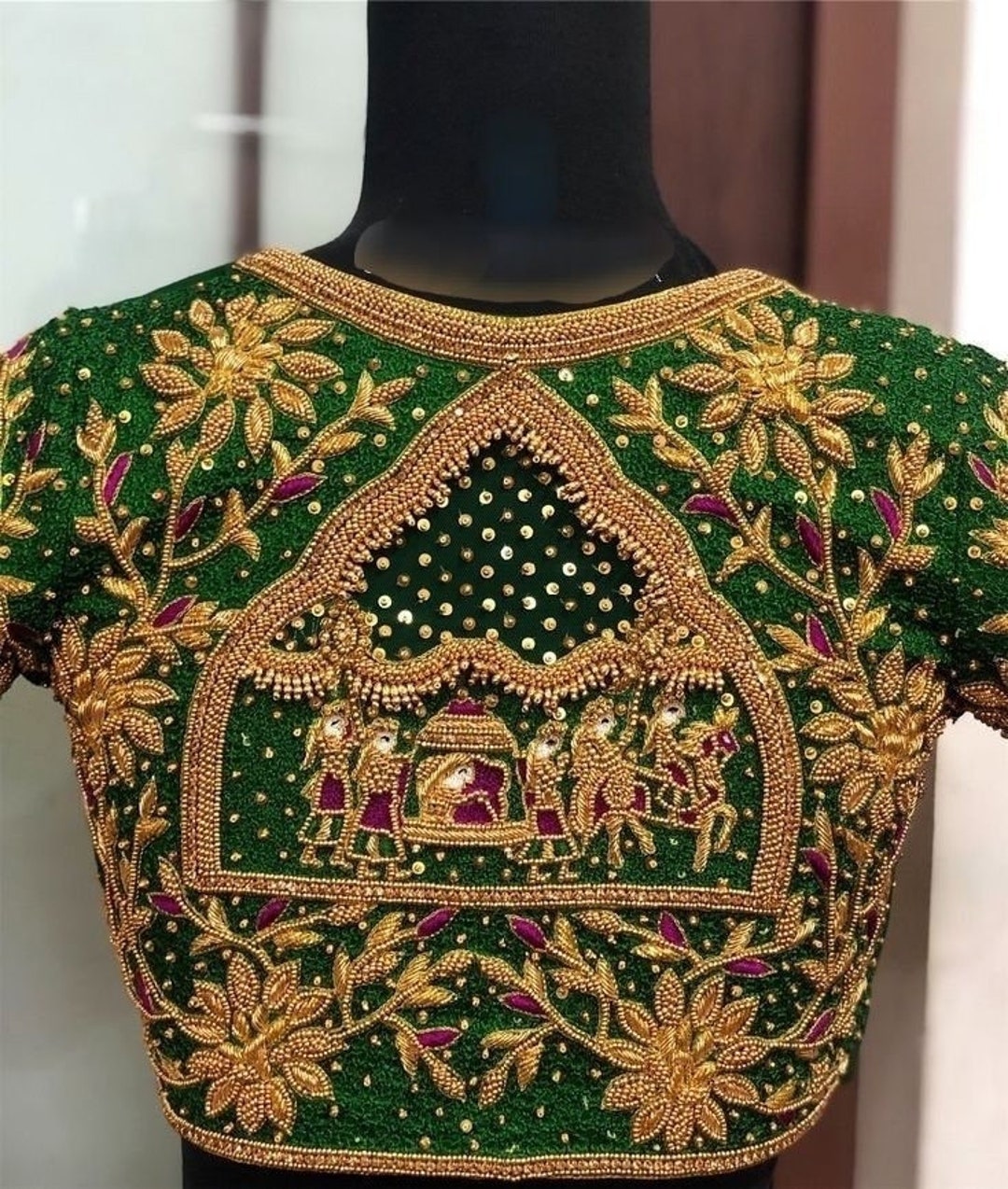 Green Hand Work Blouse main image 1