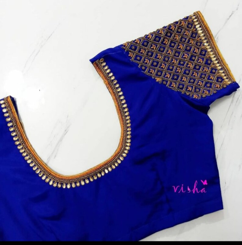 Maggam Work Blouse | Saree Blouse With Handmade Embroidery | Wedding ...