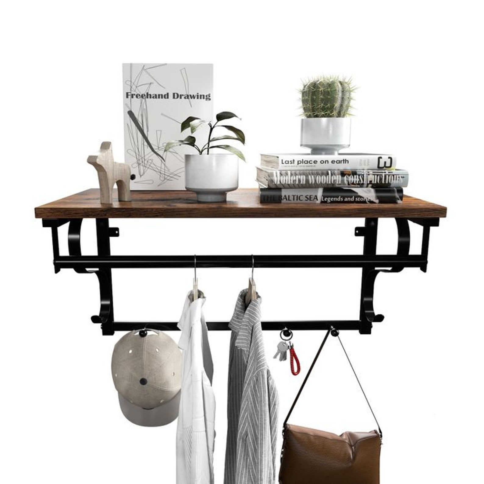 Industrial Coat Rack Hook Industrial Wall Mounted With Etsy UK