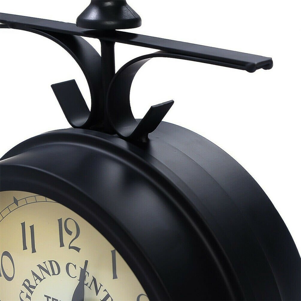 Outdoor Garden Wall Clock Double Sided Outside Waterproof Etsy UK