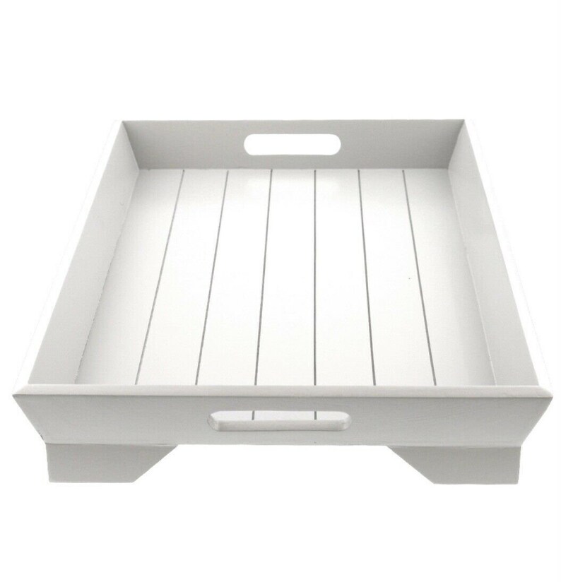 Wooden Foldable Bed Tray / Food Tray White Serving Lap Over Etsy