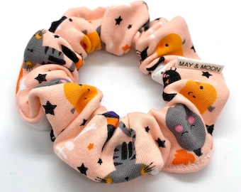 Halloween Scrunchie // Scary Scrunchy // Geister, Katzen, Kürbisse, Hexen