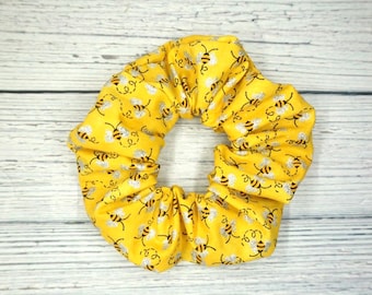 Bee Scrunchie // Bumblebee Sparkly Hair Scrunchies
