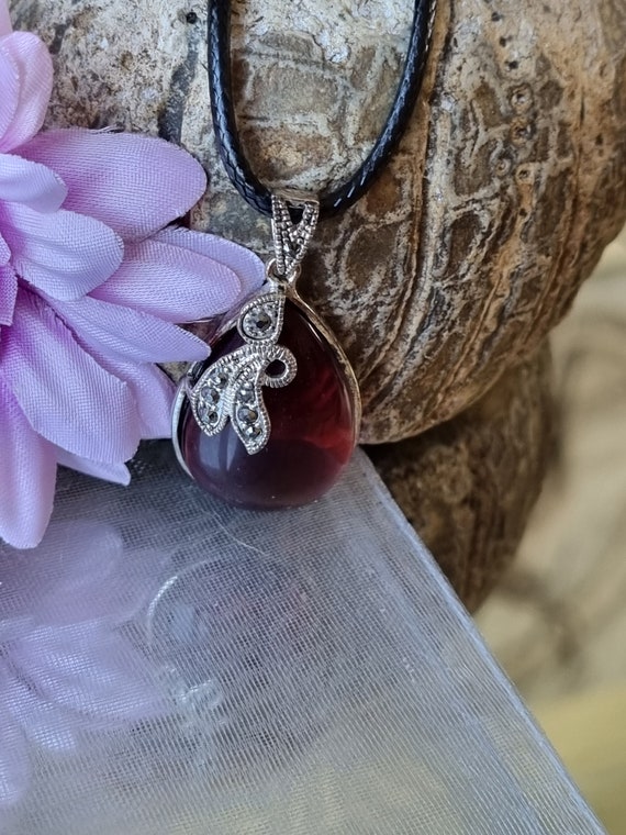 Flower Wrapped Crystal Necklaces