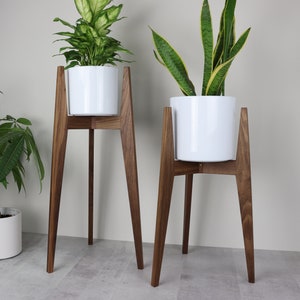 Support pour plantes moderne « Flair » / support pour plantes d'intérieur moderne du milieu du siècle / support pour plantes hautes /