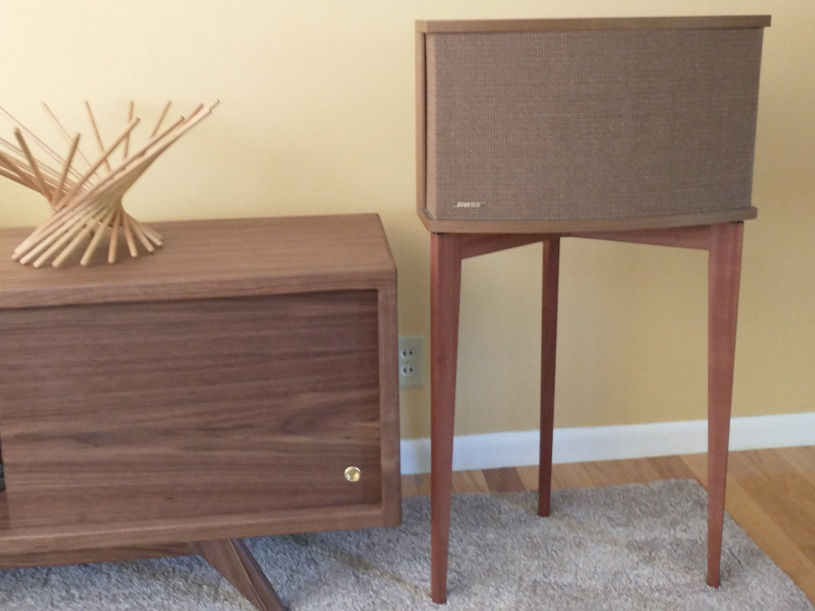 Bose 901 Speaker Stands Sapele Mahogany or Walnut Mid Etsy Canada