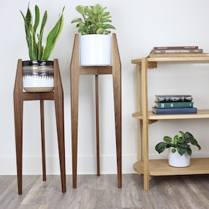 Tall Plant Stand &quot;Deluxe&quot; / Indoor Plant Stand / Mid century modern Plant Stand