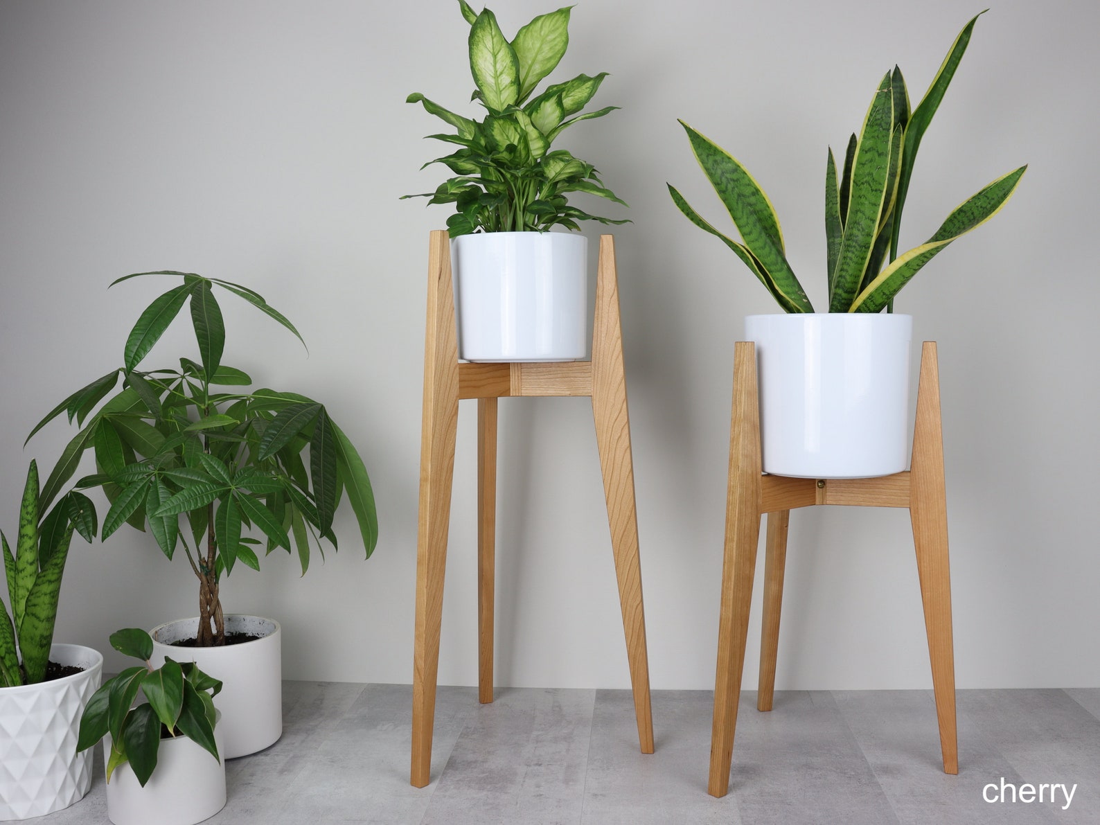 Modern Plant Stand flair / Indoor Plant Stand Mid Century Modern / Tall ...