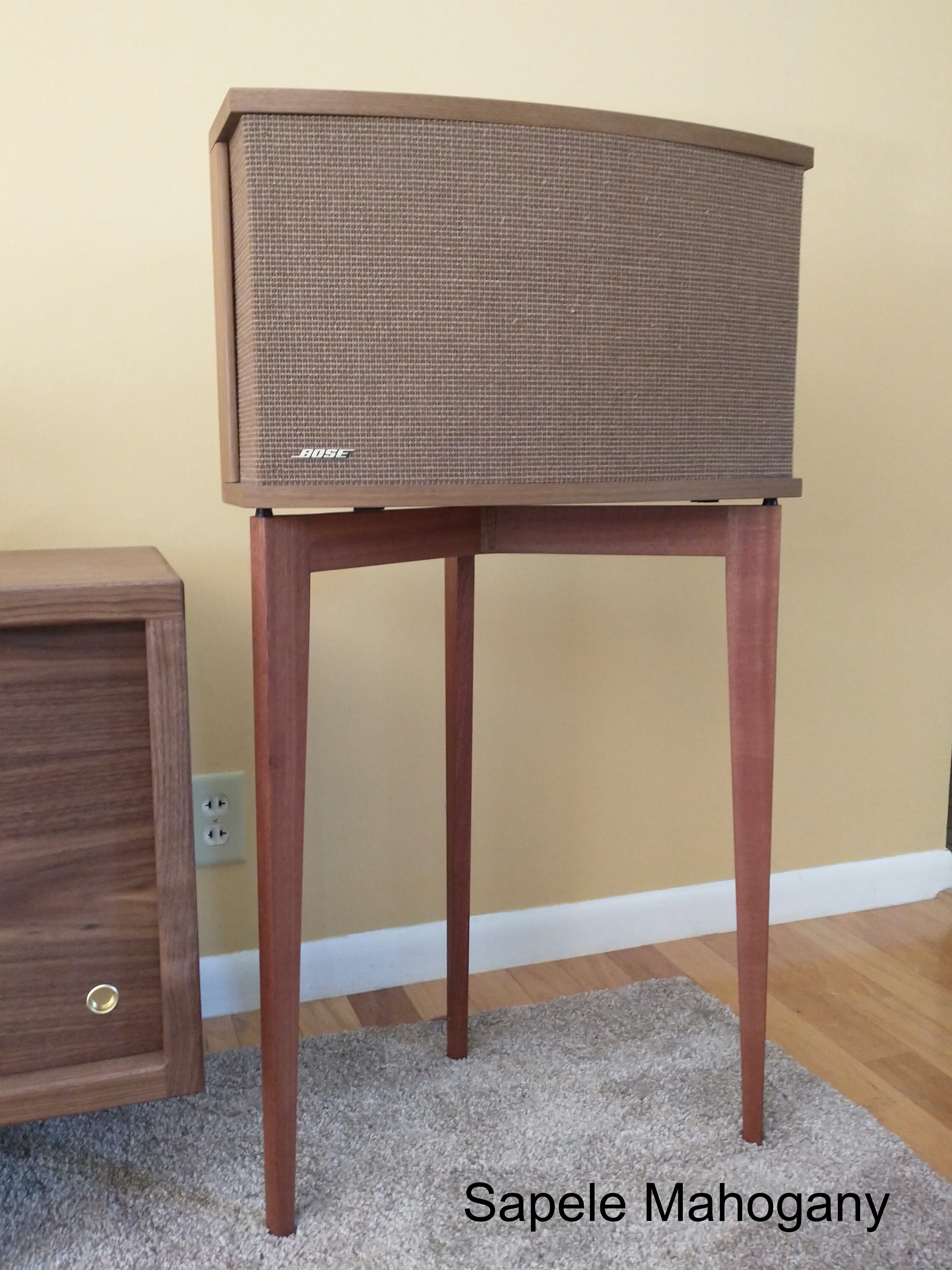 Bose 901 Speaker Stands Sapele Mahogany or Walnut Mid Etsy Canada
