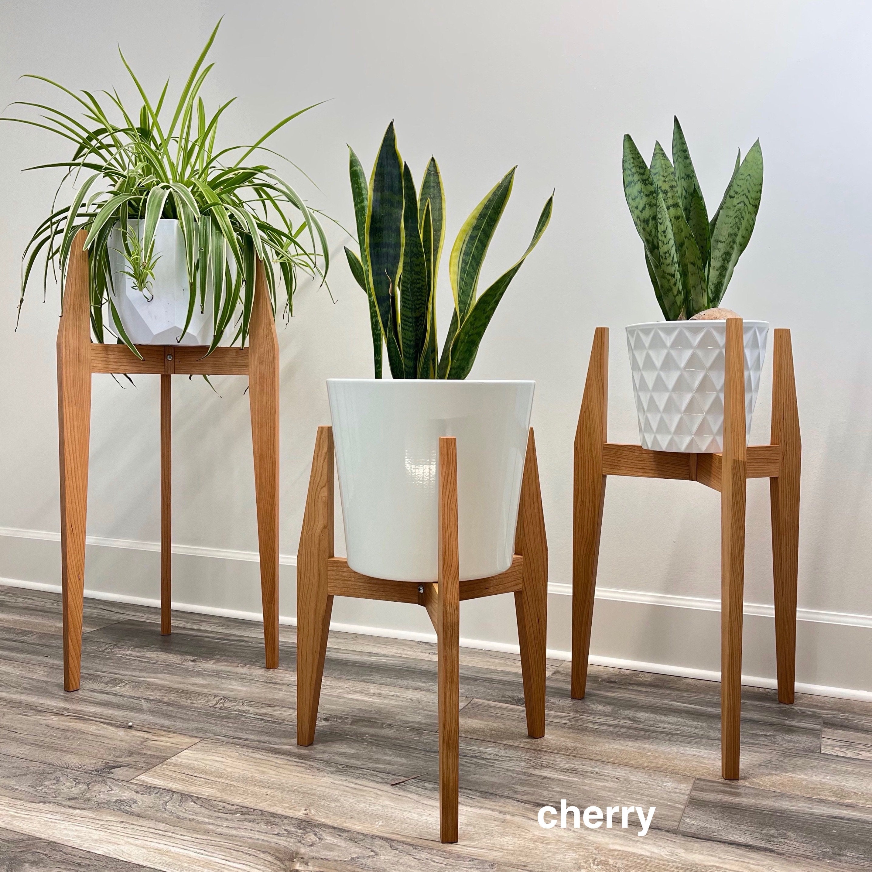 Plant Stand Mid Century Modern Style Handmade in Canada Etsy Canada