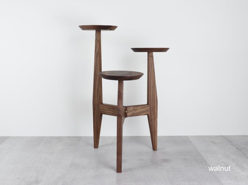 Plant Stand Three Tier "deluxe3" Handmade Mid Century Modern Plant ...
