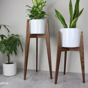 Modern Plant Stand "Flair" / indoor plant stand mid century modern / tall plant stand /