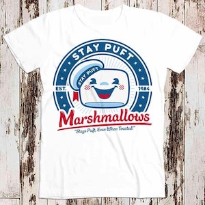 Stay Puft Ghostbusters 80s Cult Film Marshmellow Super Cool Best Gift Top Tee T Shirt 8786