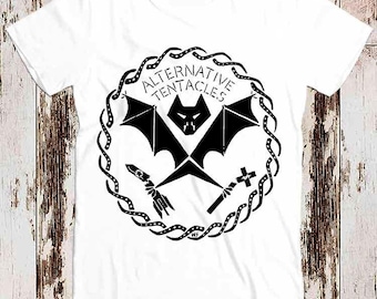 Camiseta retro de la etiqueta discográfica Alternative Tentacles, camiseta unisex vintage para mujer 8303