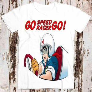 Go Raser Go! Abschlag Unisex Damen Vintage Retro Cool Geschenk T Shirt 8236