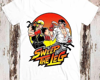Sweep The Leg T-Shirt Cobra Kai Karate Kid Film 80s Movie Super Cool Gift Top Tee 8367