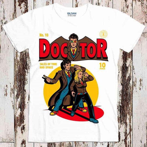Doctor Who Comic Cartoon Anime Retro Vintage Parody Top Gift Tee T-Shirt 8470