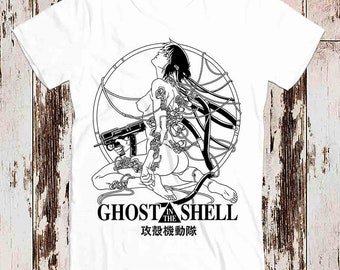 Ghost In The Shell Japanese Black Limited Edition Style Design Top Art Retro Tee Best Seller T Shirt 8998