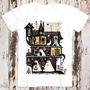 Happy Halloween Spooky House Funny Cool Top Tee Best Gift T Shirt 8725