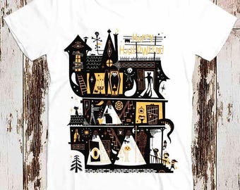 Happy Halloween Spooky House Funny Cool Top Tee Best Gift T Shirt 8725