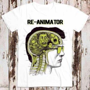 Re-Animator Fantasy Horror 70s Movie Retro Super Cool Best Gift Top Tee T Shirt 8855