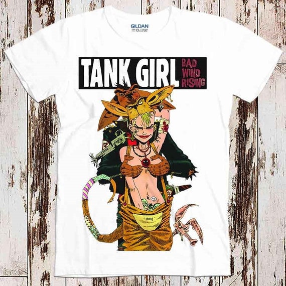 Super Sexy Naughty Tank Girl Bad Wind Rising Tee Top Retro Etsy