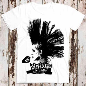 Mohawk The Distillers City Of Angels Rock Punk Retro Super CooL Vintage Tee Top Unisex & Ladies T Shirt 8216