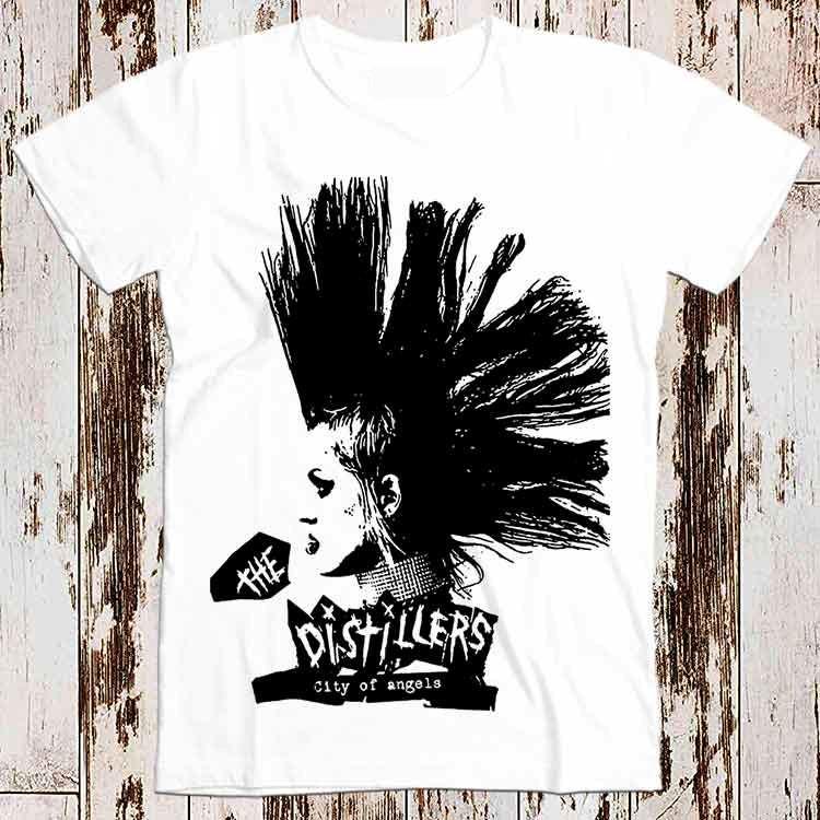 Mohawk The Distillers City Of Angels Rock Punk Retro Super CooL Vintage Tee Top Unisex & Ladies T Shirt 8216
