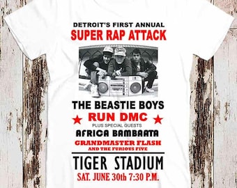 Detroit Super Attack Beastie Boys Tee Top Unisex Ladies T shirt 8313